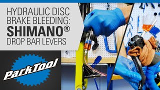 How to Bleed Hydraulic Brakes  Shimano® Drop Bar Levers [upl. by Ahsile800]