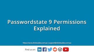 Passwordstate 9 Permissions Explained [upl. by Grosmark]