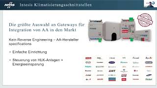 Webinar Klimaintegration Industrieprotokolle Intesis HMS  DE [upl. by Ode404]