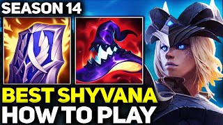 How to Play Shyvana Jungle Gameplay  RANK 1 BEST SHYVANA IN THE WORLD  Season 14 League of Legends [upl. by Mariette874]