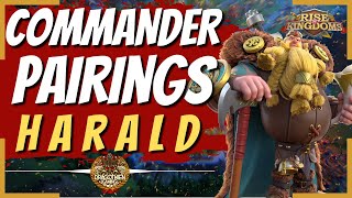 HARALD  COMMANDER PAIRING RANKER  Rise of Kingdoms [upl. by Chobot]