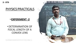 10TH STD SCIENCE PRACTICALS DETERMINATION OF FOCAL LENGTH OF CONVEX LENS SLN MAT HR SEC SCHOOL [upl. by Carboni368]