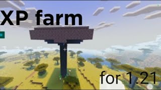 BEST MOB XP FARM FOR MINECRAFT POCKET EDITION 121  EASY TUTORIAL FOR BEGINNERS [upl. by Aerdua]