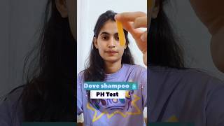 Dove shampoo pH testphtesting haircare shorts [upl. by Eentirb]