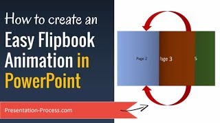 How to Create Easy Flipbook Animation Effect in PowerPoint [upl. by Mide]