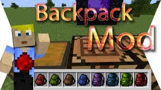 Backpack Mod  Minecraft Mod [upl. by Icnan]