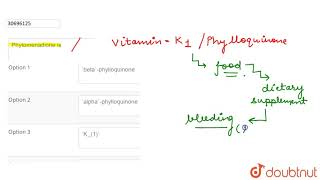 Phytomenadione is  12  CHEMICAL COORDINATION AND REGULATION  BIOLOGY  DINESH PUBLICATION [upl. by Zachery]