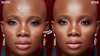 HOW to SMOOTH SKIN using FREQUENCY SEPARATION in Photoshop  Skin Retouching Tutorial [upl. by Hertha]