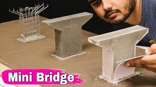 Concrete Bridge Model  Miniature Construction [upl. by Brout]