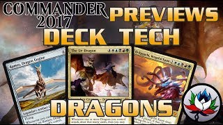 “Draconic Domination” Commander 2017 Deck Tech and Upgrades featuring The UrDragon – MTG [upl. by Assiroc419]