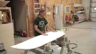 Rebuilding A Foam Cored Rudder Part 4 Fairing With Pettit EZFair [upl. by Nnaira]