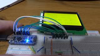 12864B V20 LCD display module Arduino demo [upl. by Klarrisa964]