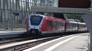 Eisenbahnverkehr in Hamburg Elbbrücken Mit Br 193 146 490 412 185 402 [upl. by Ahtera]