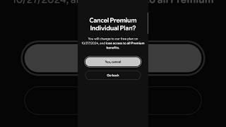 Cancel SPOTIFY Premium plan from app spotify spotifypremiumplan cancelspotifyplam cancelplan [upl. by Patience]