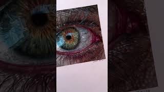 Eye drawing tutorial 👁art [upl. by Ahtamat462]