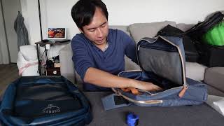 Nordace Siena backpack overview  comparison w Osprey Transporter [upl. by Flossy]