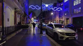 Christmas lights in Mayfairs Mount Street [upl. by Zales820]