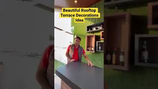 Beautiful Rooftop Terrace Decorations Idea  Best Terrace Design India 2021 shorts [upl. by Eihtur260]