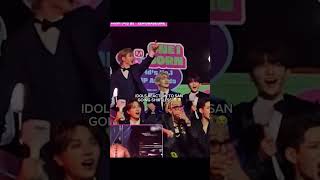 Idols reacting to Sans part during MAMA 2023 ateez san mama2023 kpopidols [upl. by Ahsiekar916]