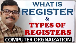 WHAT IS REGISTER amp TYPES OF REGISTERS IN COMPUTER ORGANIZATION  COMPUTER ARCHITECTURE  COA [upl. by Anotal]