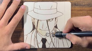 Kimblee pyrography Timelapse [upl. by Ycniuqal]