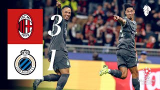 Pulisic and a Reijnders brace for the win  AC Milan 31 Club Brugge  Highlights ChampionsLeague [upl. by Wilton]