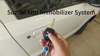 Suzuki Alto Immobilizer SystemAnti theft Alarm How it works [upl. by Handler]