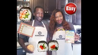 Sweet Potato Tempura Easy Sushi Roll Tutorial Using Sushezi [upl. by Sukey]