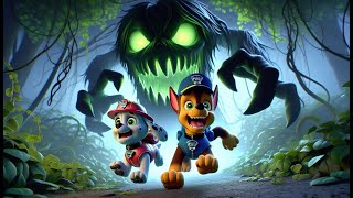 Paw Patrol Ultimate Rescue  CHASE Is Attacked By Halloween Plants Funny Story  Rainbow 3 [upl. by Nilyac583]