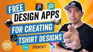 FREE TShirt Design Apps To Create Profitable Designs Start Your Print on Demand business for FREE [upl. by Amarillis]