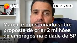 Pablo Marçal é questionado em sabatina sobre proposta de criar 2 milhões de empregos na cidade de SP [upl. by Asia]