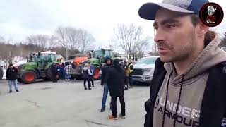 Entrevue avec un cultivateur de 5 ieme génération à la manifestation des agriculteurs [upl. by Nolaf]