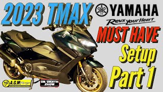 2023 YAMAHA TMAX Must Have SETUP Part 1 [upl. by Anelrihs]