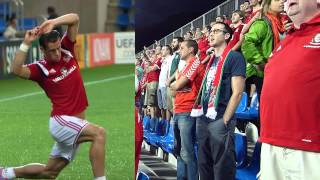 Gareth Bale  Welsh Fans Singing In Andorra 2014 [upl. by Arhsub]