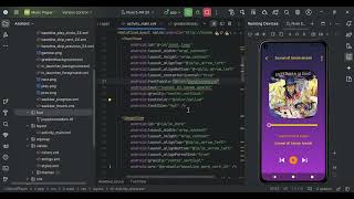 Membuat Tampilan Music Player Relative Layout  Kotlin Android Studio [upl. by Eustace]