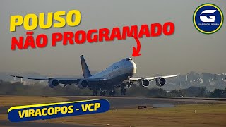 B747 DA LUFTHANSA QUE IRIA PRA BUENOS AIRES POUSA EM VIRACOPOS NESTA MADRUGADA E DECOLA HORAS APÓS [upl. by Simah415]