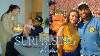 Going Back To Clemson  Surprising Darien For His Birthday VLOG [upl. by Aisat]