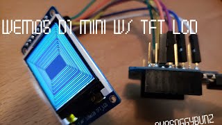 Wemos Mini D1 with 144 TFT LCD ST7735 Driver [upl. by Eadas925]