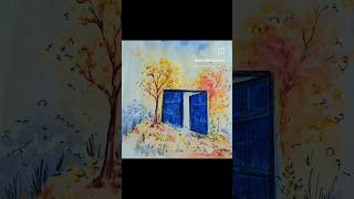 Quick art ✨🤍 art acrylicpainting video october youtubeshorts trending song ytshorts reels [upl. by Matti380]