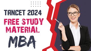 TANCET 2024  MBA STUDY MATERIAL MBA old question material  TANCET2024 [upl. by Ettelrac867]