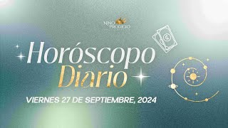 Horóscopo Diario  ¡Conoce tus predicciones para el 27 de septiembre de 2024 [upl. by Oibaf]