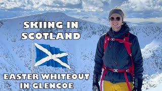 Skiing in Scotland  Easter whiteout in Glencoe [upl. by Nnairam]