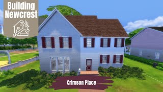 Building Newcrest Crimson Place  Sims 4 Lets Build [upl. by Wenger777]