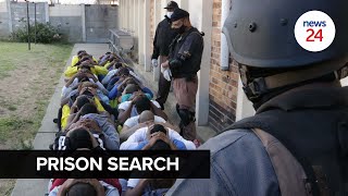 WATCH  Pollsmoor prison raids Cellphones sharp objects and drugs confiscated [upl. by Ellebanna]