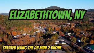 Elizabethtown NY in the fall shot from the sky [upl. by Nelli]