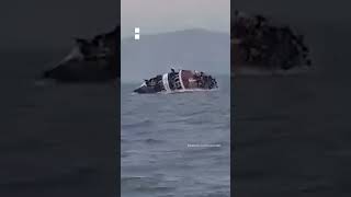 Boat capsizes in Democratic Republic of Congo  AJ shorts [upl. by Iloj]