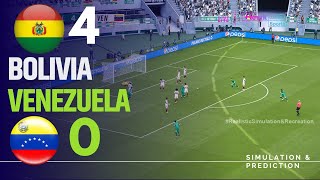 Bolivia 40 Venezuela  Resumen  Eliminatorias Sudamericanas 2024  SimulaciónRecreación eFootball [upl. by Clawson]