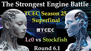 Stockfish dev20231010 vs LCZero 031dage429eebBT3  TCEC Season 25 Superfinal  Round 61 [upl. by Sillyrama]