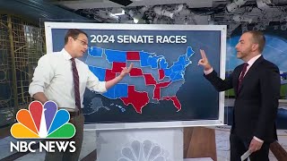 Steve Kornacki and Chuck Todd give an early look at the 2024 Senate map [upl. by Epifano]