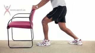 GastrocnemiusSoleus GastrocSoleus Stretch Exercise wwwapmtus [upl. by Airbmat477]